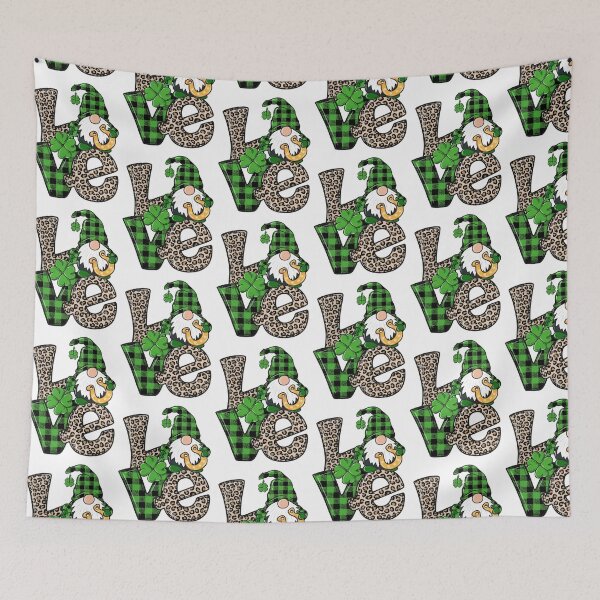 Item preview, Shamrock Gnome LOVE designed and sold by SweetThreads79.