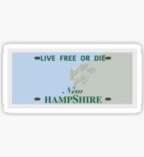 NH License Plate (Blank) Sticker