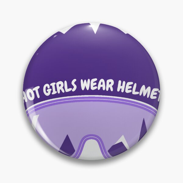 Item preview, Hot Girls Wear Helmets- Purple Sticker designed and sold by mcarstens3.