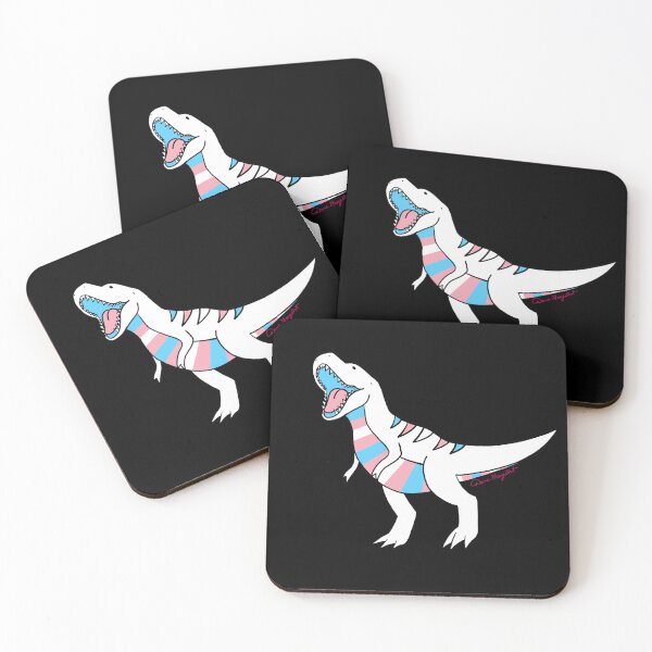 Item preview, Transgender Pride Trex (white) designed and sold by Kit Rex.