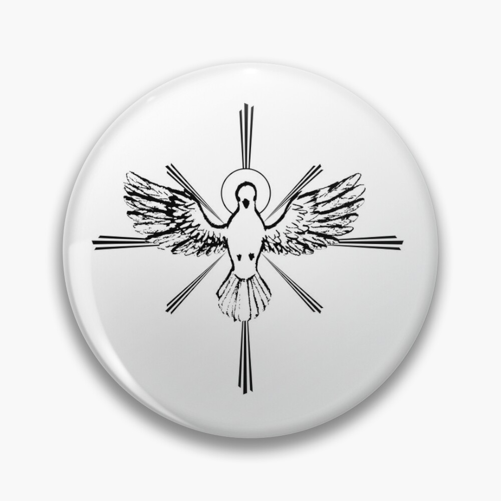 Holy spirit dove symbol Black and White Stock Photos & Images - Alamy