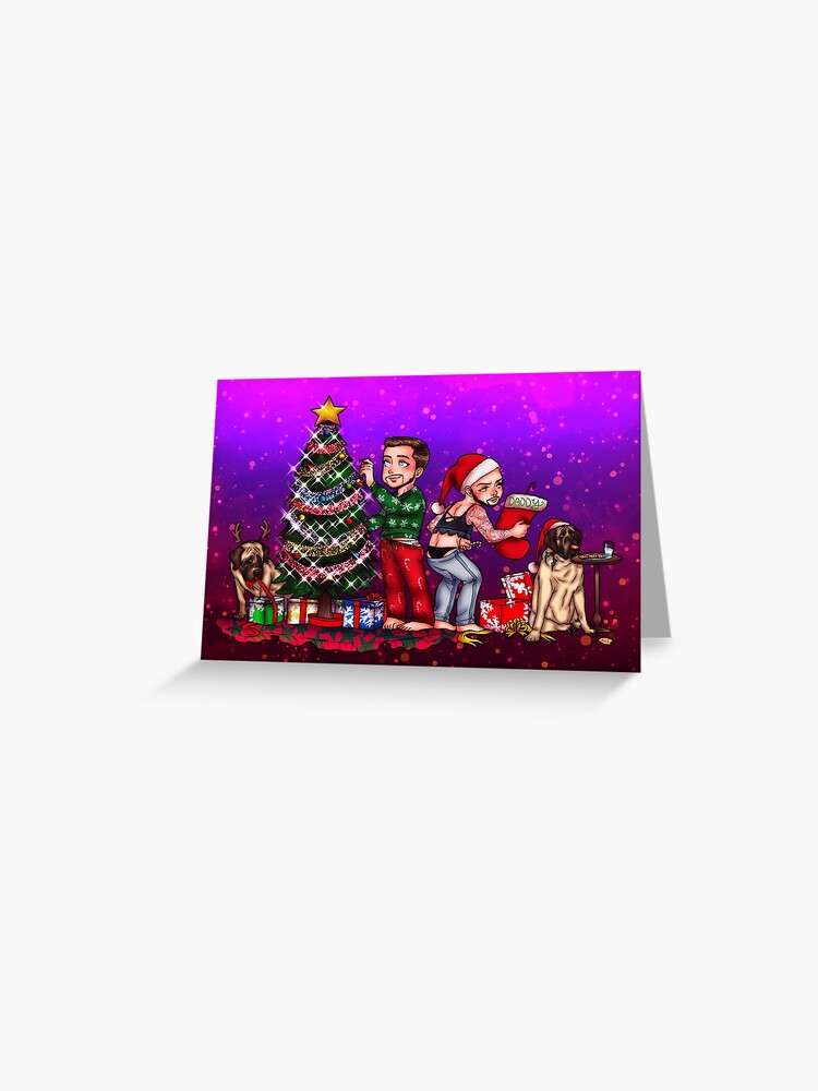Thumbnail 1 of 2, Greeting Card, Christmas 2021 Chibi designed and sold by CarlyMarie1.