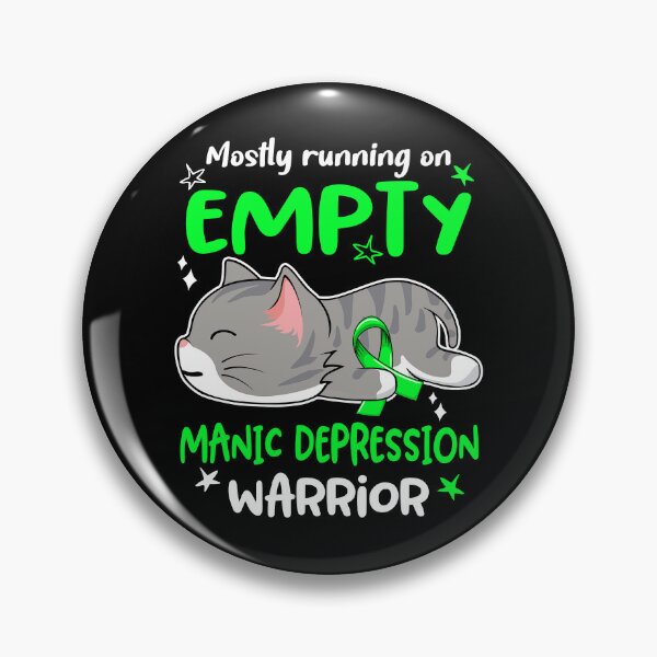 Item preview, Manic Depression Awareness, Mostly Running on Manic Depression Warrior designed and sold by Tammyilaria.