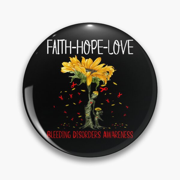 Item preview, Bleeding Disorders Awareness - Sunflower Faith Hope Love designed and sold by Hilten.
