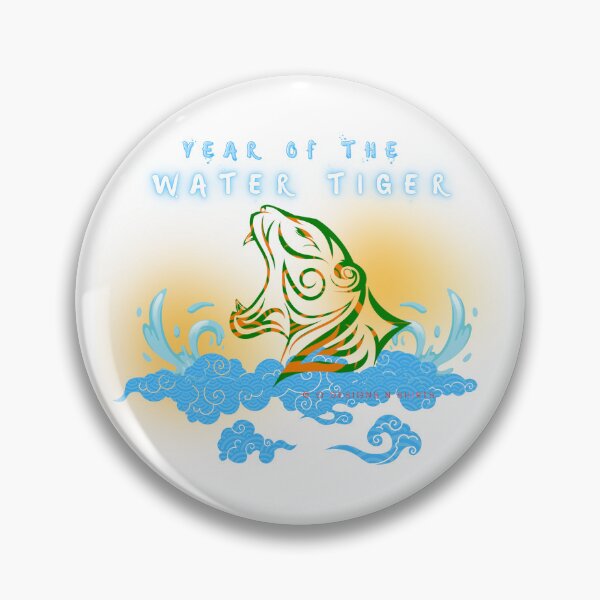 Item preview, Water Tiger Growling Head designed and sold by ODesignsNShirts.