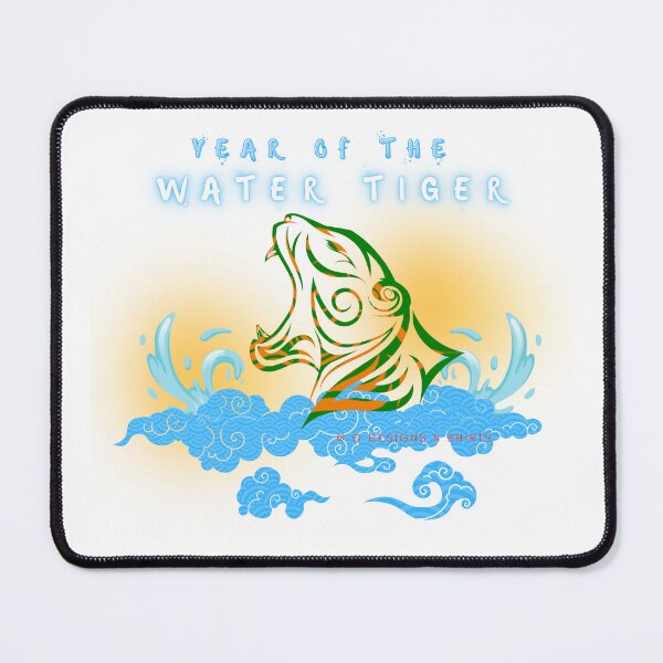 Item preview, Water Tiger Growling Head designed and sold by ODesignsNShirts.