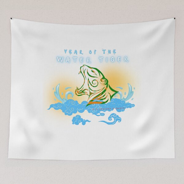 Item preview, Water Tiger Growling Head designed and sold by ODesignsNShirts.