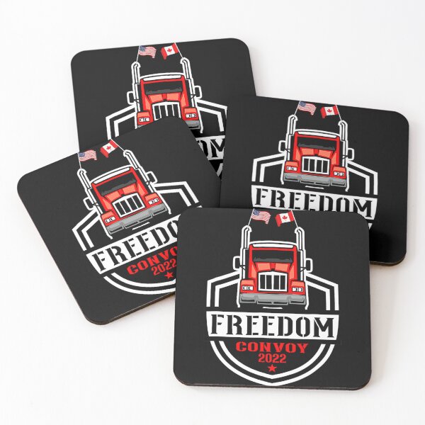 Item preview, American Flag Canada Flag Freedom Convoy 2022 TRUCKER Drive designed and sold by MarccosAlonso.
