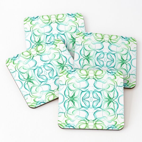 Item preview, Abstract Watercolor Ink Background - Blue Green Stylish Patterns | Watercolor Stylish Patterns designed and sold by Delandor.