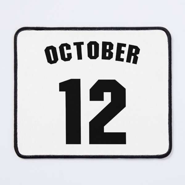 Item preview, Date of birth 12 October birthday gift sport design designed and sold by Panya-Design.