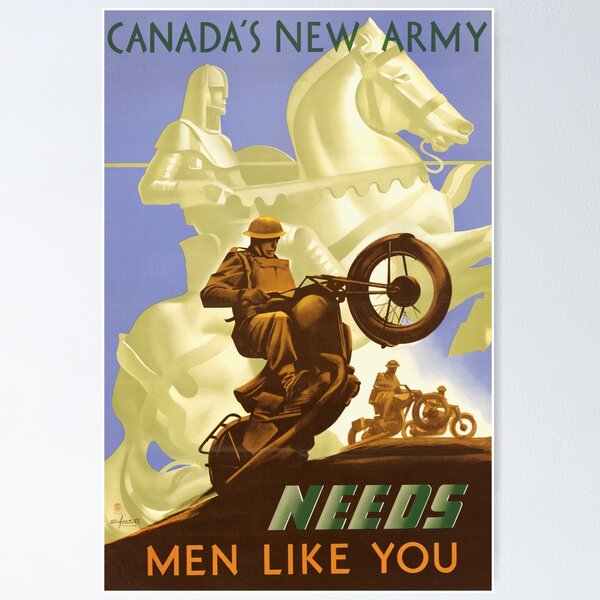 Item preview, Canada's New Army Needs Men Like You designed and sold by Luke Mckinstry.