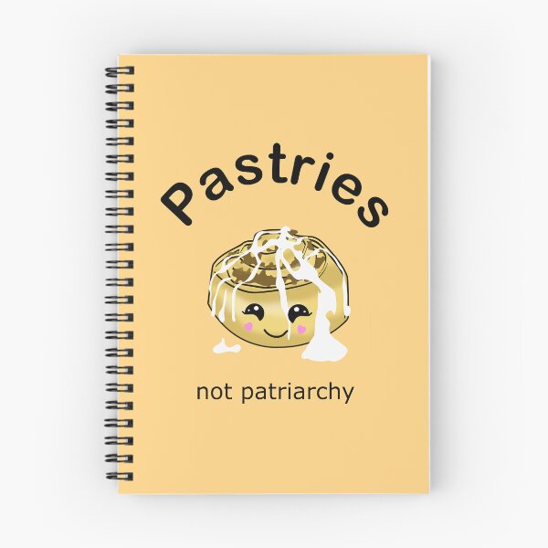 Item preview, Pastries not Patriarchy (Black on Peach) designed and sold by MyThingNow.