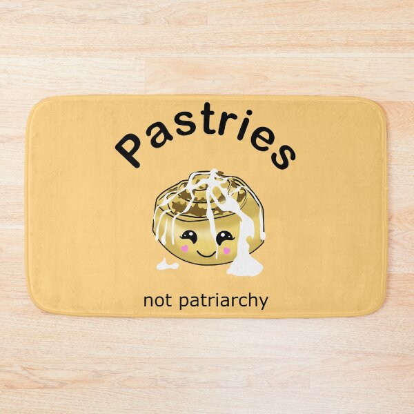 Item preview, Pastries not Patriarchy (Black on Peach) designed and sold by MyThingNow.