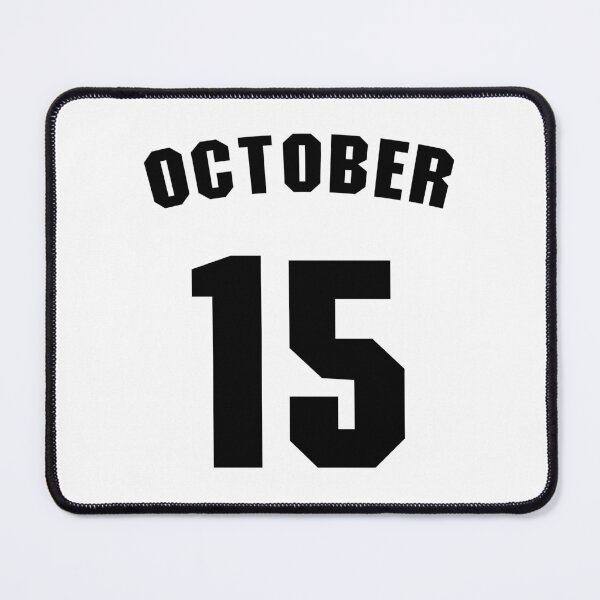Item preview, Date of birth 15 October birthday gift sport design designed and sold by Panya-Design.