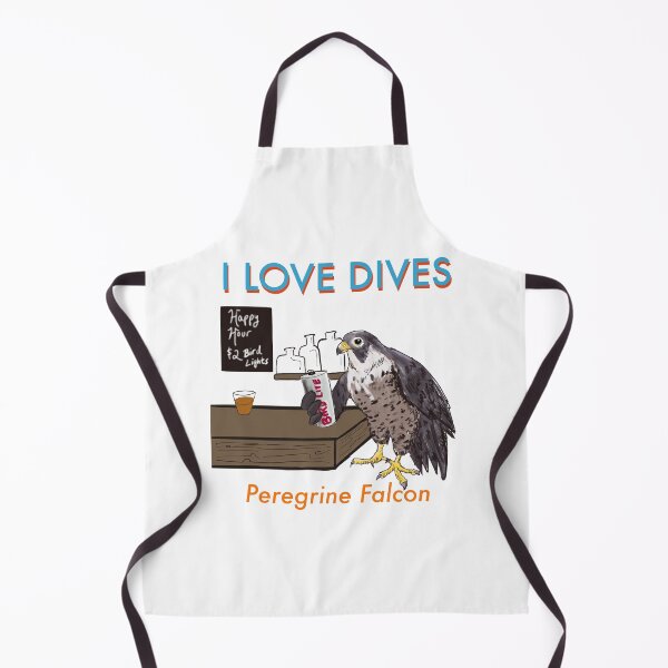 Item preview, I Love Dives (Peregrine Falcon) designed and sold by Birding for Humans.