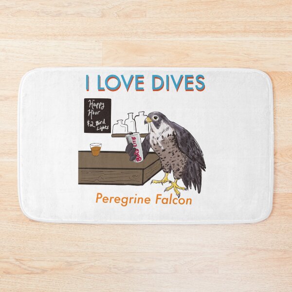 Item preview, I Love Dives (Peregrine Falcon) designed and sold by Birding for Humans.