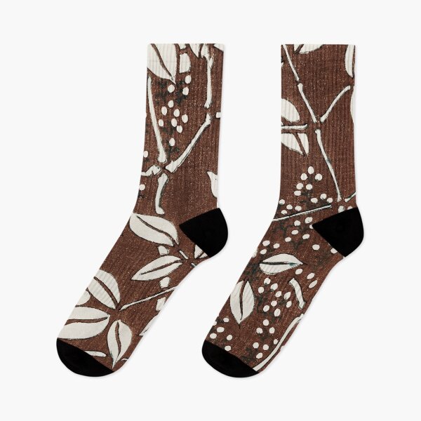 Item preview,  Japanese Brown And White Vintage Leaf Pattern designed and sold by Tamas Das.