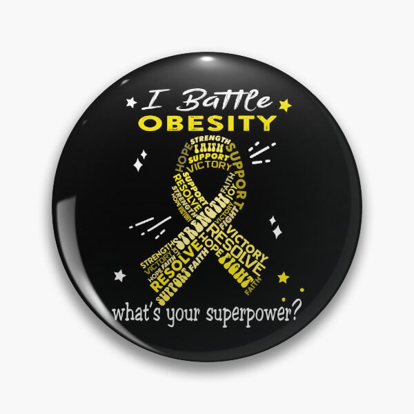 Item preview, Obesity Warrior, I Battle Obesity What's Your Superpower? designed and sold by Greggwillard.