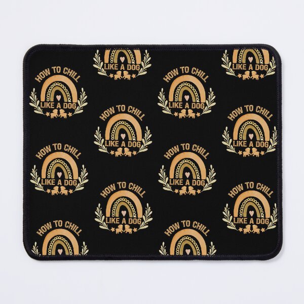 Item preview, How To Chill Like A Dog / Funny Dog lovers Gift /Gold Watercolor sunset Design designed and sold by pedrored369.