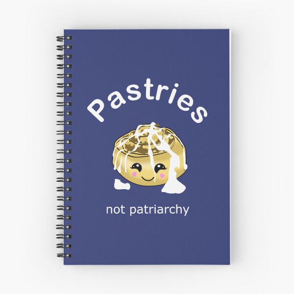 Item preview, Pastries not Patriarchy (White on Blue) designed and sold by MyThingNow.