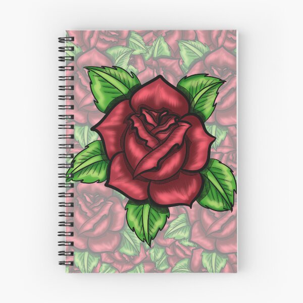 Item preview, red rose digital designed and sold by Crochetamommy.
