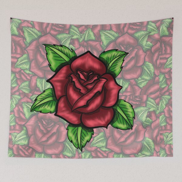 Item preview, red rose digital  designed and sold by Crochetamommy.