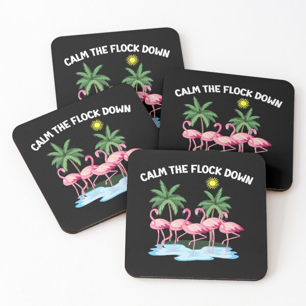 Item preview, Calm The Flock Down Pink Flamingo  designed and sold by Comfy Creations.