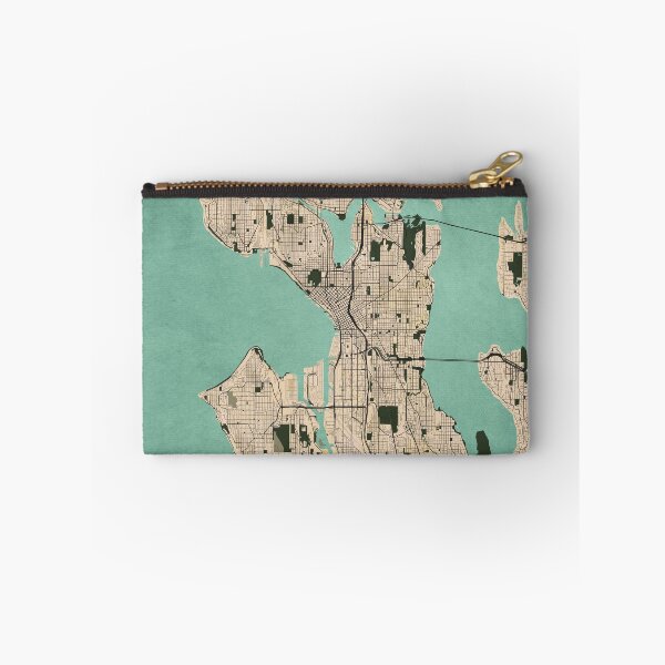 Item preview, Seattle City Map of Washington, USA - Vintage designed and sold by deMAP.