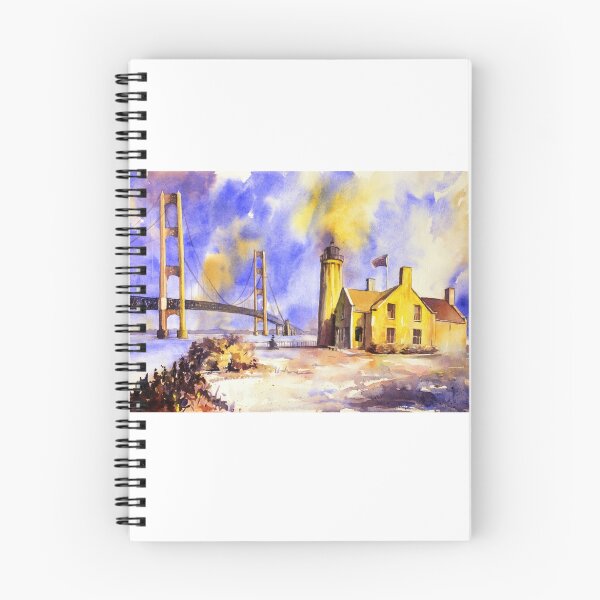 Item preview, Mackinac Island- Lake Michigan.  Watercolor painting designed and sold by rfoxphoto.