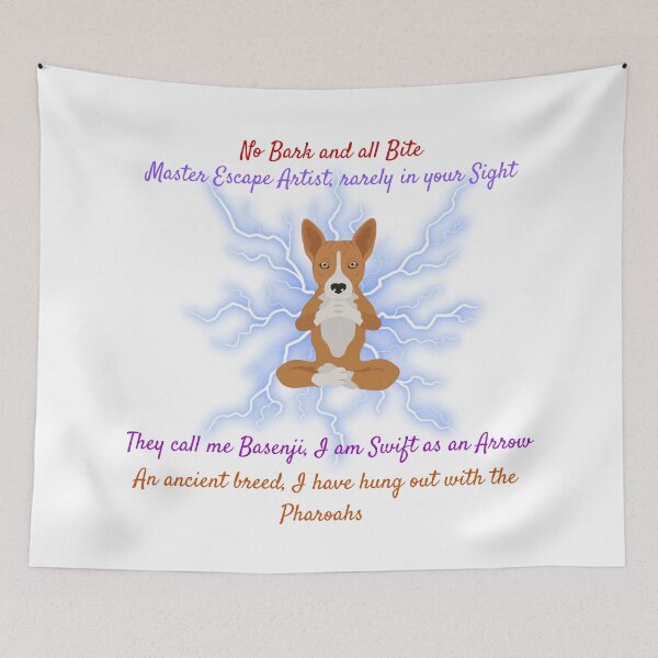 Item preview, Mighty Spiritual Basenji  designed and sold by Endeavour-Tees.