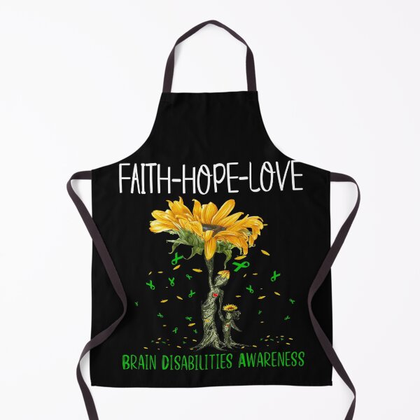 Item preview, Brain Disabilities Awareness - Sunflower Faith Hope Love designed and sold by Hilten.
