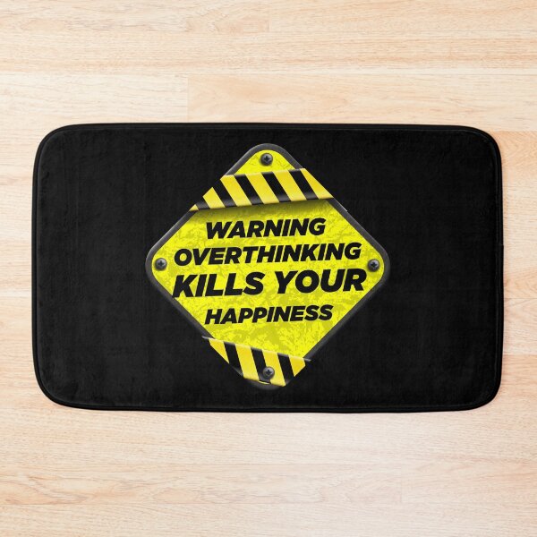 Item preview, Warning Overthinking Kills Your Happiness | Overthinking Kills Your Happiness designed and sold by Grafik0.