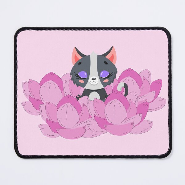 Item preview, Cute Cat In Lotus Tattoo designed and sold by Hoetoons.
