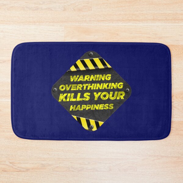 Item preview, Warning Overthinking Kills Your Happiness | Overthinking Kills Your Happiness v3 designed and sold by Grafik0.