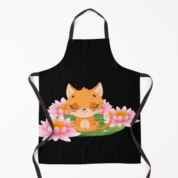 Item preview, Cute Cat In Lotus Tattoo designed and sold by Hoetoons.