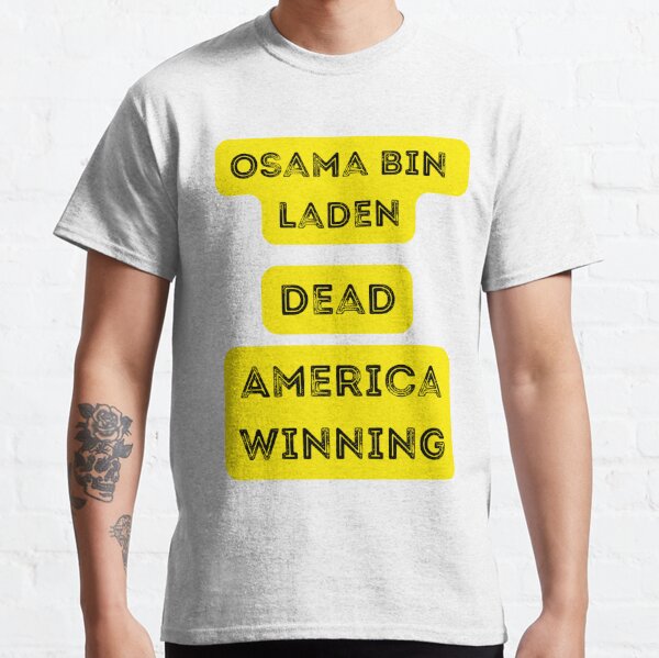 Bin Laden T-Shirt. Obama 1, Osama 0. Variety of Colors , Clothing