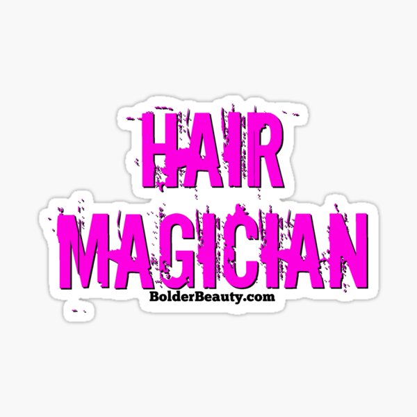 HAIR MAGICIAN- Neon Purple Sticker