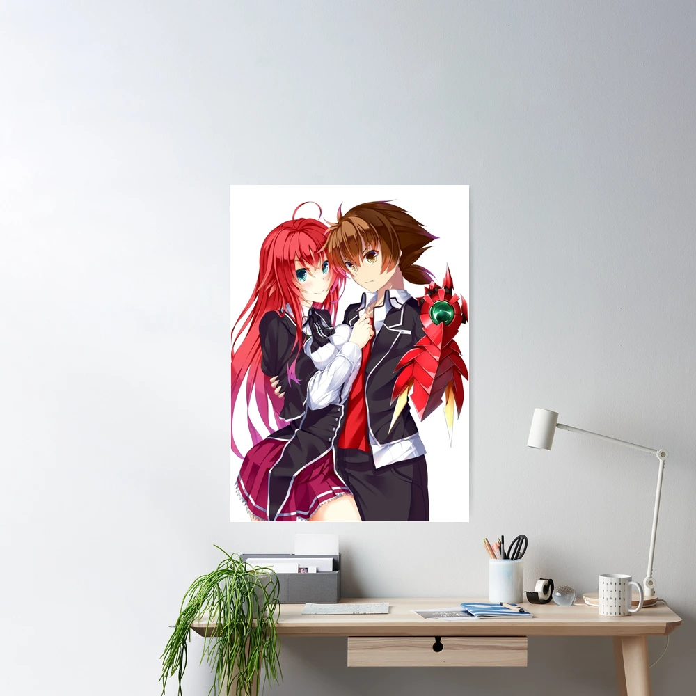 Rias And Issei Kissing Poster for Sale by narcocynic