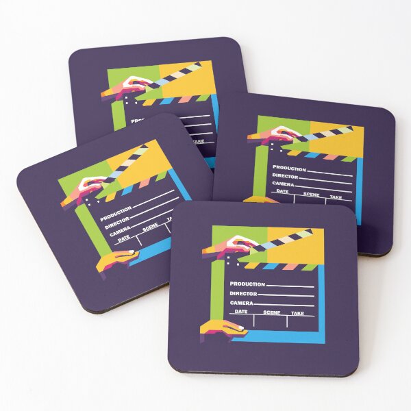 Item preview, Clapper Board / Take Action / Clapperboard Pop Art Illustration designed and sold by Rifafin.