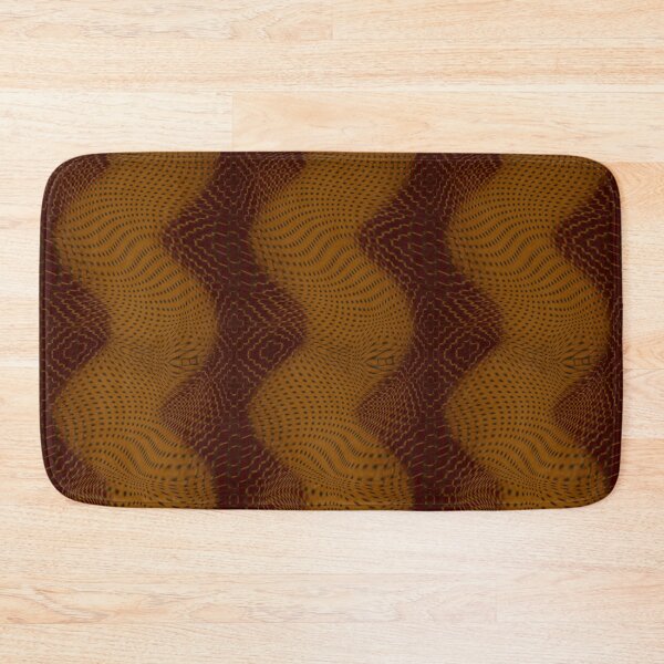 Item preview, Brownish curves and something like crooked jute designed and sold by ShapesColors.