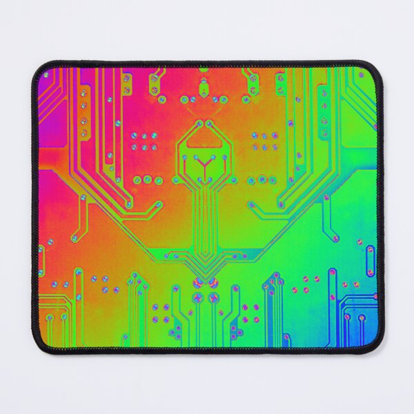 Item preview, Circuit Board Trippy Rainbow | LGBT Rainbow | Rainbow Circuit Board | Glitchy Gift designed and sold by TheLittleTerror.