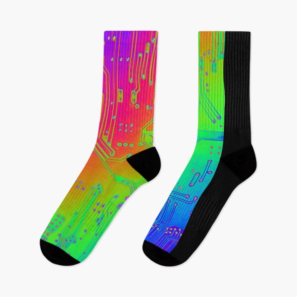 Item preview, Circuit Board Trippy Rainbow | LGBT Rainbow | Rainbow Circuit Board | Glitchy Gift designed and sold by TheLittleTerror.