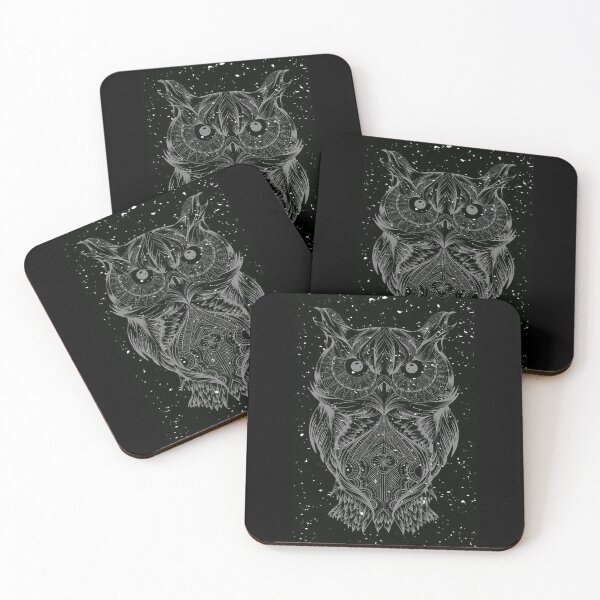 Item preview, Traditional Dark Owl printed illustrations art designed and sold by Bkstores.