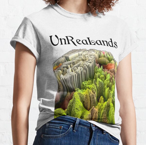 Camiseta Unrealands Paisaje Verde Camiseta clásica