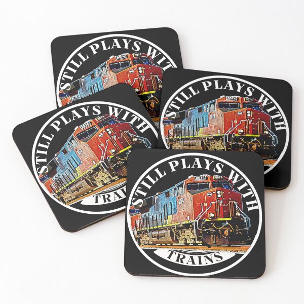 Item preview, Still Plays with Trains Orange Diesel Locomotive Engine designed and sold by TheTrainRoom.