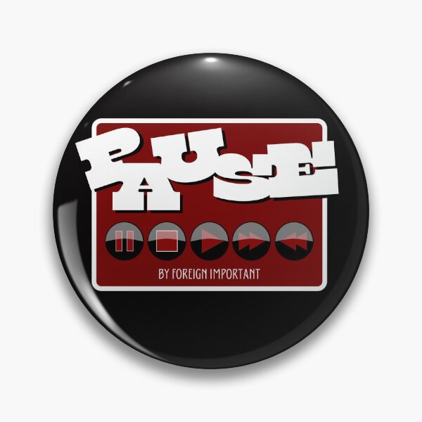 Item preview, PAUSE LARGE RED designed and sold by PAUSETHAT.