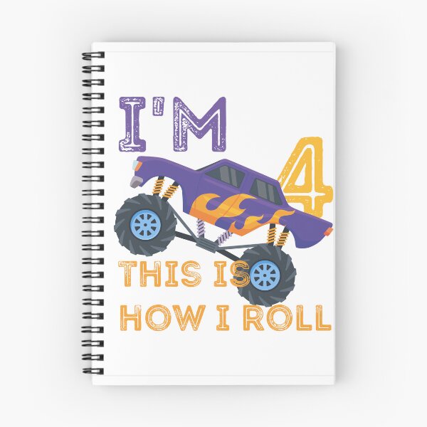 Item preview, Kids I'm 4 This Is How I Roll Monster Truck 4th Birthday Boy Gift designed and sold by DrH4af.