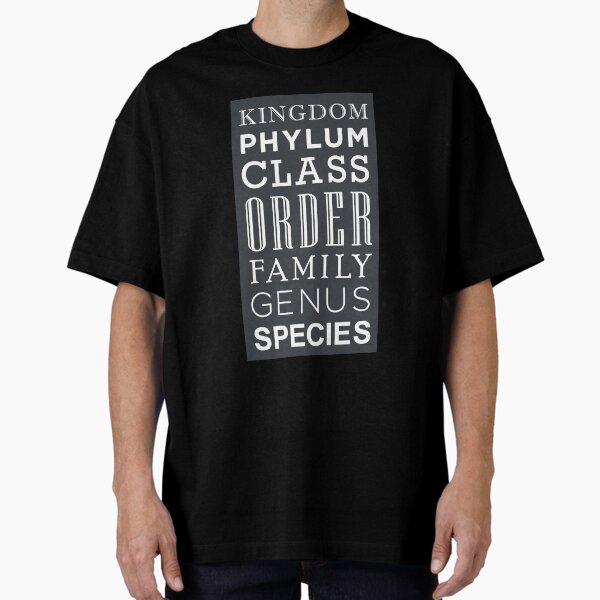 Taxonomy WordArt Oversized T-Shirt