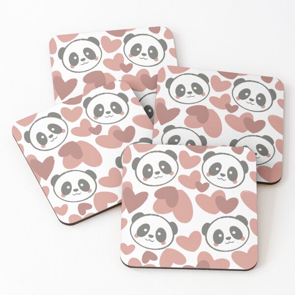 Aperçu de l'œuvre Pandas avec des coeurs - 1000Pandas par Amanda Roos créée et vendue par Amanda Roos.