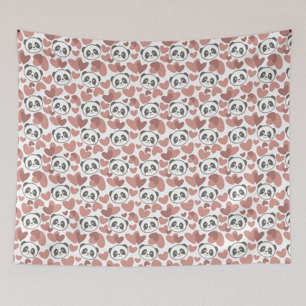 Item preview, Pandas with Hearts - 1000Pandas by Amanda Roos designed and sold by Amanda Roos.